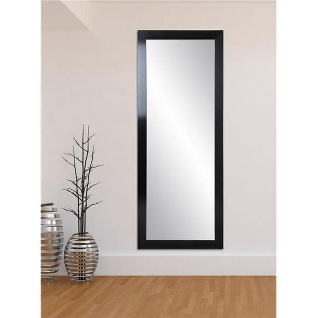 BrandtWorks BM080NM 3 in. Room Essentials Floor Mirror, Black