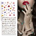 thumbnail image 2 of Yazhiji Blue Green Nail Art Stickers Decals Nail Polish Stickers Nail Strip (900+Designs) for Women, 2 of 9