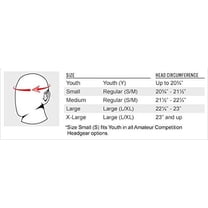 Fighting Sports USA Boxing Competition Headgear (Open Face), Black, Large