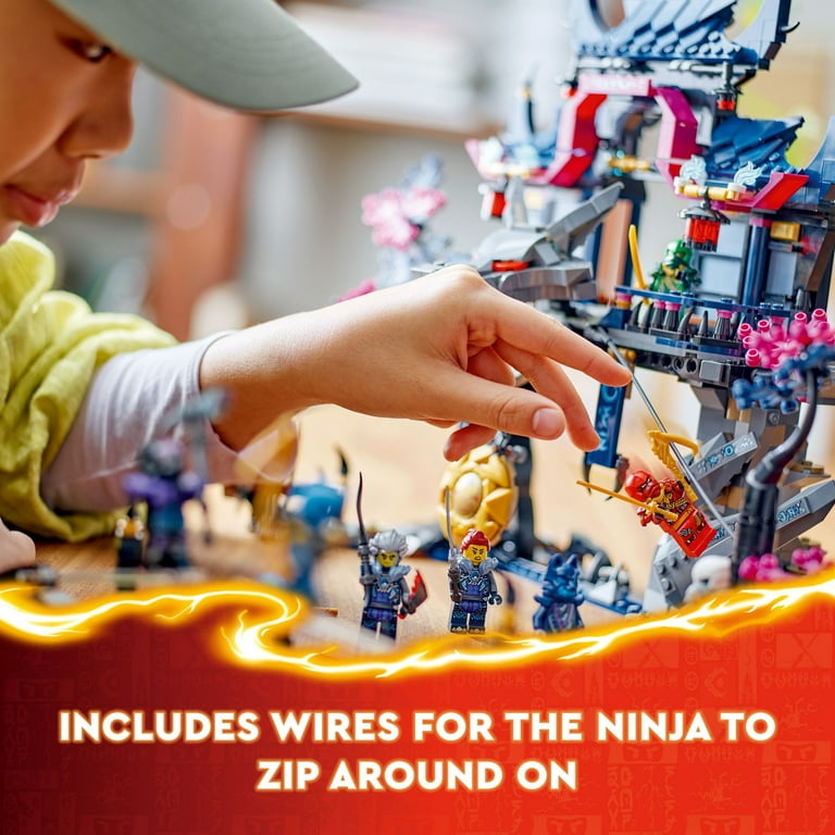 LEGO NINJAGO Wolf Mask Shadow Dojo Building Toy with 8 Ninja Action Figures Including Kai Nya Lloyd and Zane Kids Ninja Master Toy for Independent Play Toys for 9 Year Old Boys