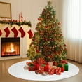 thumbnail image 6 of Cheapark Plush Christmas Tree Skirt - Round Non-Slip Rug, Merry Xmas Decor for Living Room & Bedroom, Soft Floor Carpet for Tree Bottom Ambiance, 6 of 6