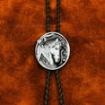 thumbnail image 4 of Punk Western Cowboy Bolo Tie Horse Necktie Necklace Costume Accessory, 4 of 19