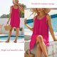 thumbnail image 2 of Dnzceghtig Vestidos para mujer Verano Sin Mangas Vestido Sin Mangas Liso Plisado Chaleco Camiseta Vestido Casual Suelto Mini Vestido, 2 of 5