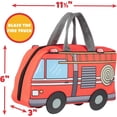 thumbnail image 4 of Shiyou-boîte à Lunch Isolée en Forme de Camion de Pompiers avec Sangle - Garde les Aliments Chauds Ou Froids pendant des Heures - Sac Réutilisable s'Adapte aux Packs de Glace, Conteneurs Bento, Chauffe Facilement - Rend les Déjeuners Amusants pour Garçons, 4 of 4