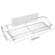 thumbnail image 4 of Corner Shower Caddy Stainless Steel Wall Mounted Bathroom Shelf with Hooks Rustproof Storage Rack for Shampoo Soap Seasoning Bottles Draining Basket, 4 of 7