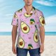 thumbnail image 2 of Fotbe Different Avocados Camisa Hawaiana para Hombre Unisex – Camisa Casual de Verano con Botones de Manga Corta de Algodón y Lino,Small, 2 of 7