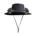 thumbnail image 2 of Darzheoy Outdoor Wide Brim Sun Hat with Solar Fan, Solar & USB Charging, Outdoor Fishing Hat, Hat with 2 Fan, Solar Fan Hat, 3 Speed Adjustable, 2 of 7