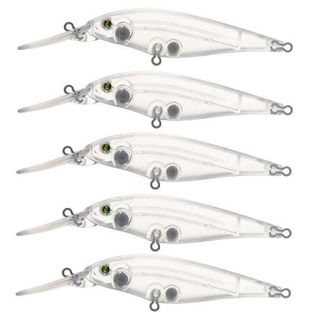 FREE FISHER 20pcs/Set Fishing Unpainted Lures 11cm 8.5g Hard Blank Bait Embryo Minnows Jerkbait Clear Plastic Hard Swimbaits Manual DIY Bass Lure