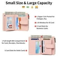 thumbnail image 5 of GAEKEAO Wallets for Women Small Vegan Leather RFID Blocking Bifold Zipper Pocket Wallet Card Case Purse with ID Window, 5 of 7