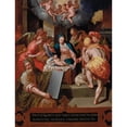 thumbnail image 2 of Jacob De Backer 15x18 Gold Ornate Wood Frame and Double Matted Museum Art Print Titled - The Adoration of the Shepherds, 2 of 4