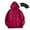 Wine, variant on HAiming Womens Oversize Pullover Hoodies Long Sleeve Casual Solid Color Drawstring Hooded Sweatshirt with Pocket