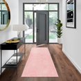 thumbnail image 2 of HomeNette Washable Runner Rug 80x200 cm, Non Slip, Stain Resistant, Waterproof, Pink Runner Rugs for Hallway, Entryway, Laundry Room, Living Room, Bathroom, Kitchen, Tokyo Collection Area Rugs, 2 of 6