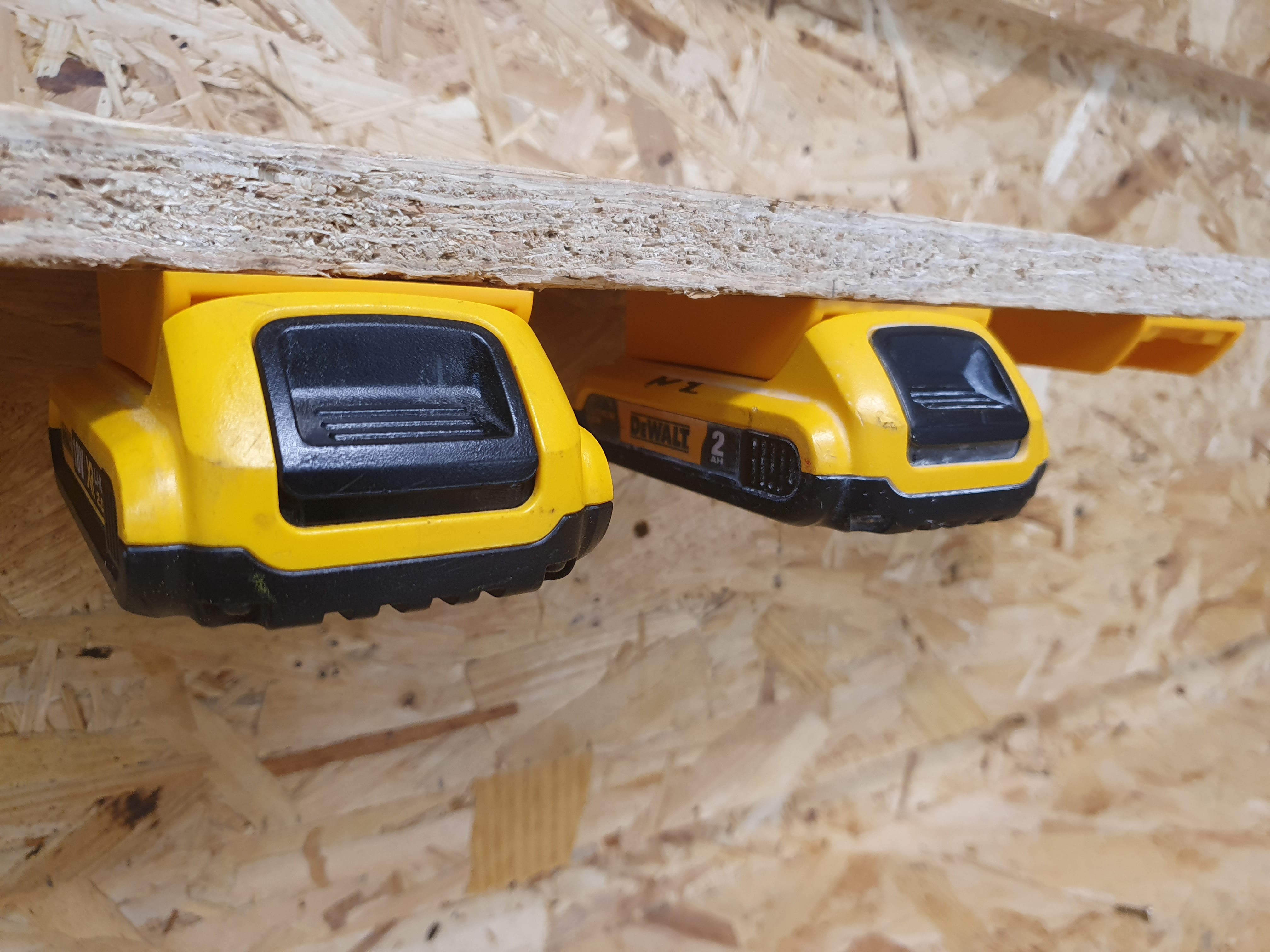 StealthMounts Battery Mount Dewalt XR 20V 60V Yellow 6 Pack