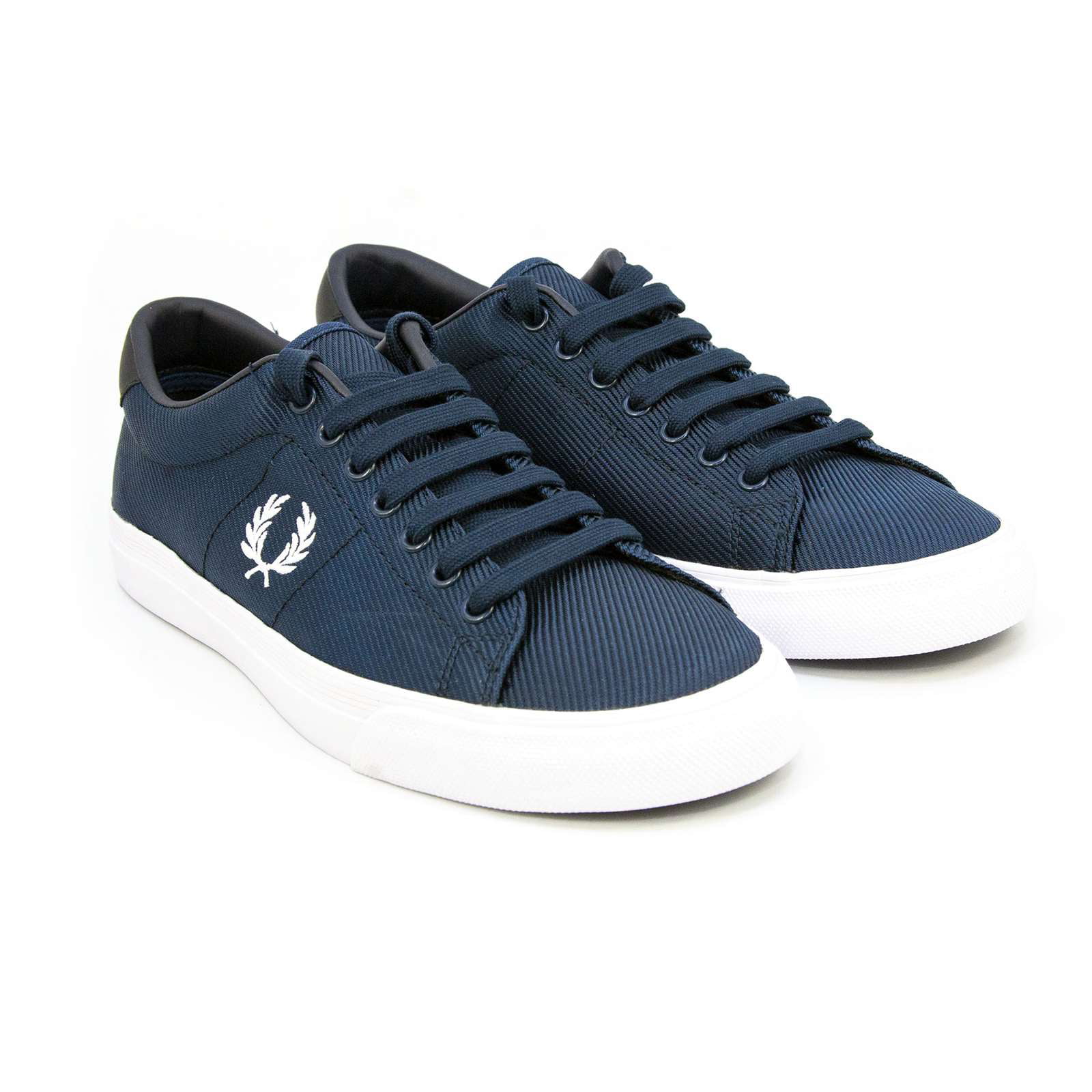 Fred Perry Men's Canvas/Leather Underspin Tennis Sneakers Comfort Shoes NEW 