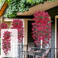 thumbnail image 4 of CaiYueKe Artificial Morning Glory Vines Wall Hanging Decoration Realistic Fake Flowers for Home Decor Wedding Party Indoor Outdoor No Maintenance Lifelike Silk and Plastic Garland, 4 of 7