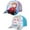 Elsa/Anna Snowflake 2 Pack, variant on Disney Girls' Frozen Baseball Cap - 2 Pack Princess Elsa and Anna Curved Brim Strap Back Hat (2T-7)
