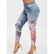 thumbnail image 1 of Impreso en 3D más el tamaño de Jeggings Rosegal Leggings de talla grande, 1 of 5
