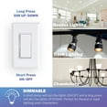 thumbnail image 2 of RunLessWire Dimming Self Powered (NO Batteries) Wireless Light Switch Kit - No Wiring, Battery, or WiFi Needed DIY Remote Control Basic Dimmer Kit: 1 Phase Dimmer, 1 Switch - Brown, 2 of 8