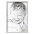 thumbnail image 2 of ArtToFrames 16" x 24" Bright Silver Picture Frame, 16x24 inch Silver Wood Poster Frame (WOM-4752), 2 of 7