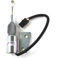 thumbnail image 2 of SINOCMP Fuel Shut Off Solenoid 3991168 SA-4941-24 3964628 Fits for Cummins 4BT, Hyundai Excavator R130 R130-5, Case IH 1150H MX100 MX120 MX150 Engine Parts Excavator Stop Solenoid Valve, 2 of 7