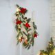 thumbnail image 5 of Cinta de flores artificiales de pino blanco doble con luces y enredaderas para decorar el interior de la casa. Regalos para amigos., 5 of 7
