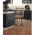 thumbnail image 2 of Tabouret de comptoir en bois pivotant, 2 of 4