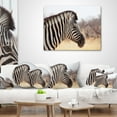 thumbnail image 3 of Designart Beautiful Zebra in Forest - Abstract Throw Pillow - 18x18, 3 of 4