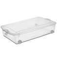 thumbnail image 1 of Sterilite 47 Liter Wheeled Underbed Latch Box - Silver, 1 of 3