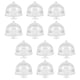 thumbnail image 2 of 12 piezas mini soporte de pastel miniatura plato de caramelo de queso mini pastel con tapa de domo, 2 of 6