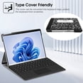 thumbnail image 5 of Fintie Protective Case for 13 Inch Microsoft Surface Pro 10 (2024) / Pro 9 5G (2022) - Multiple Angle Viewing Hard Shell Slim Portfolio Cover Compatible with Type Cover Keyboard, Composition Book, 5 of 10