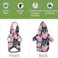 thumbnail image 6 of Honeii Rose Flowers Print Small Dog Hoodies Pet Hooded Sweatshirts Fall Winter Puppy Cat Sweaters Warm Clothes for Small Dogs Outfits Costume-Small, 6 of 7
