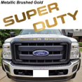 thumbnail image 5 of Xotic Tech Brushed Gold Thin Vinyl Letters Decal Stickers For Ford F-250 F-350 F-450 F-550 2008-2016 Front Grille Hood, 5 of 5