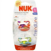 Nuk Trendline Orthodontic Pacifiers, 2ct, BPA-Free (Colors May Vary)