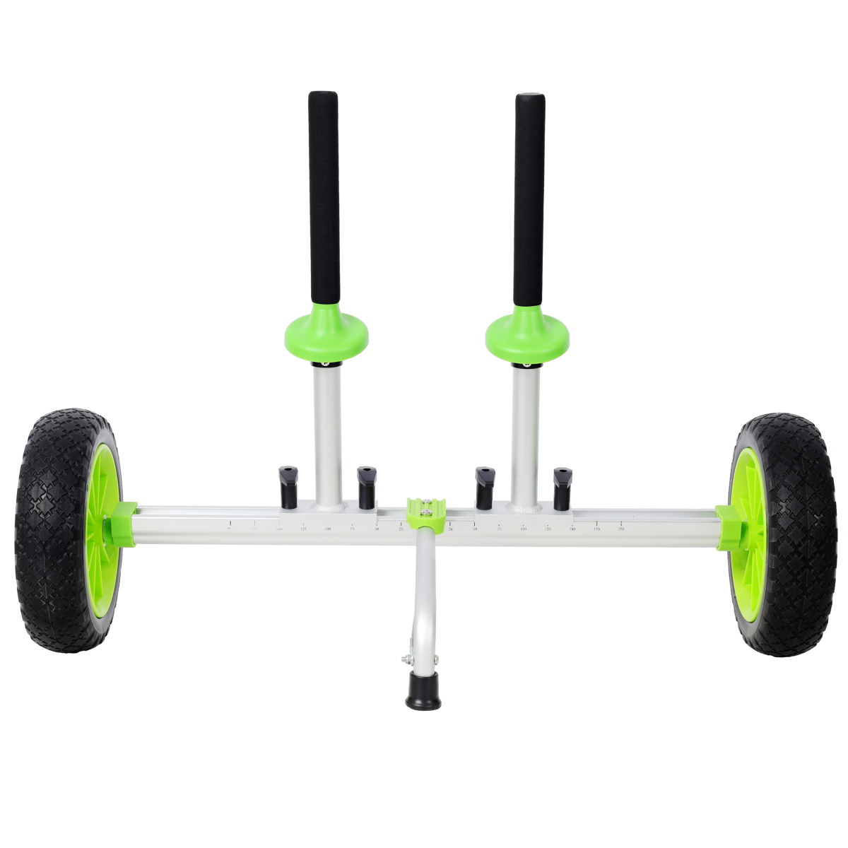 Sit On Top Kayak Cart Heavy-Duty Plug-in Kayak Dolly with 10 Inch PU Wheels Width Adjustable for Kayak Transport