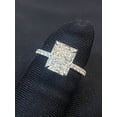 thumbnail image 4 of 3.80 Carats GIA Certified Radiant Cut Diamonds Solitaire Wedding Ring in Hallmark 18K White Gold, 4 of 13