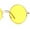 Gold / Yellow, variant on Pop Color Lens Iconic Hippie Round Circle Lens Metal Sunglasses Gold Burgundy Mirror
