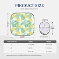 thumbnail image 3 of Windshield Sun Shade, Cute Pineapple Green Leaves Flower Foldable Car Sun Shade Windshield For Front, 2 Pieces, 3 of 4