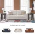 thumbnail image 3 of Bowery Hill Contemporary 87"W x 40"D x 41"H Polyester Orange Reclining Sofa, 3 of 7