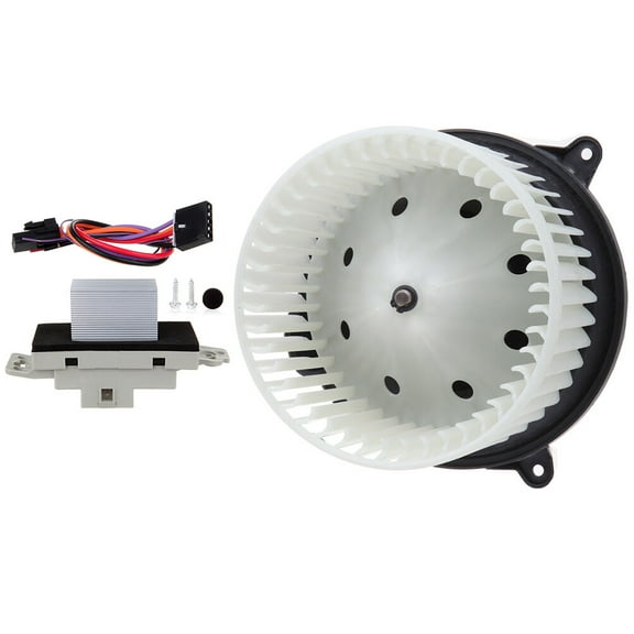 SCITOO Heater Blower Motor and HVAC Resistor Blower Motor Module fit for 2003-2006 for Cadillac Escalade EXT,2003-2005 for Chevrolet Avalanche 1500,2003-2006 for Chevrolet Silverado 1500