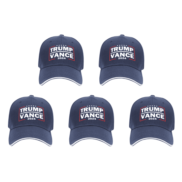 Trump Vance 2024 Sombrero Bordado Papá Ajustable para Hombres Mujeres (oscuro) Rojo Azul