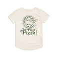 thumbnail image 2 of Teenage Mutant Ninja Turtles Tmnt But First Pizza Women's Graphic T-Shirt Rolled Sleeve Tee, 2 of 6