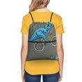 thumbnail image 4 of Xecao Fun Riding Dinosaur for Drawstring Bags,Pull String Backpack Bags,String Bag Sackpack, 4 of 6