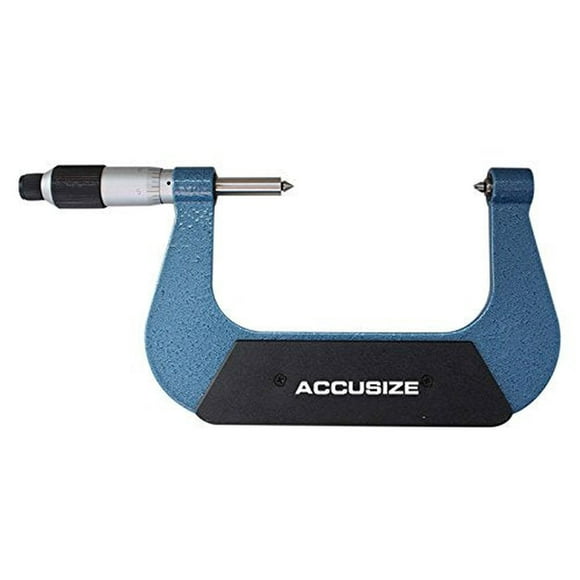 Micrómetro de Rosca Accusize 2-3'' x 0.001'' con 5 Bases en Caja Ajustada