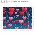 Valentine's Day Modern Geometric Polyester Area Rug Soft and Durable