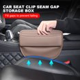 thumbnail image 3 of Asiento de coche Gap Filler Asiento de cuero PU Consola Bolsillo lateral Accesorios interiores del coche, 3 of 5