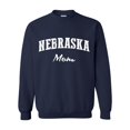 thumbnail image 1 of NE Mom Nebraska Flag Omaha Map Cornhuskers Home of University of Nebraska Men's Crewneck Sweatshirt, 1 of 5