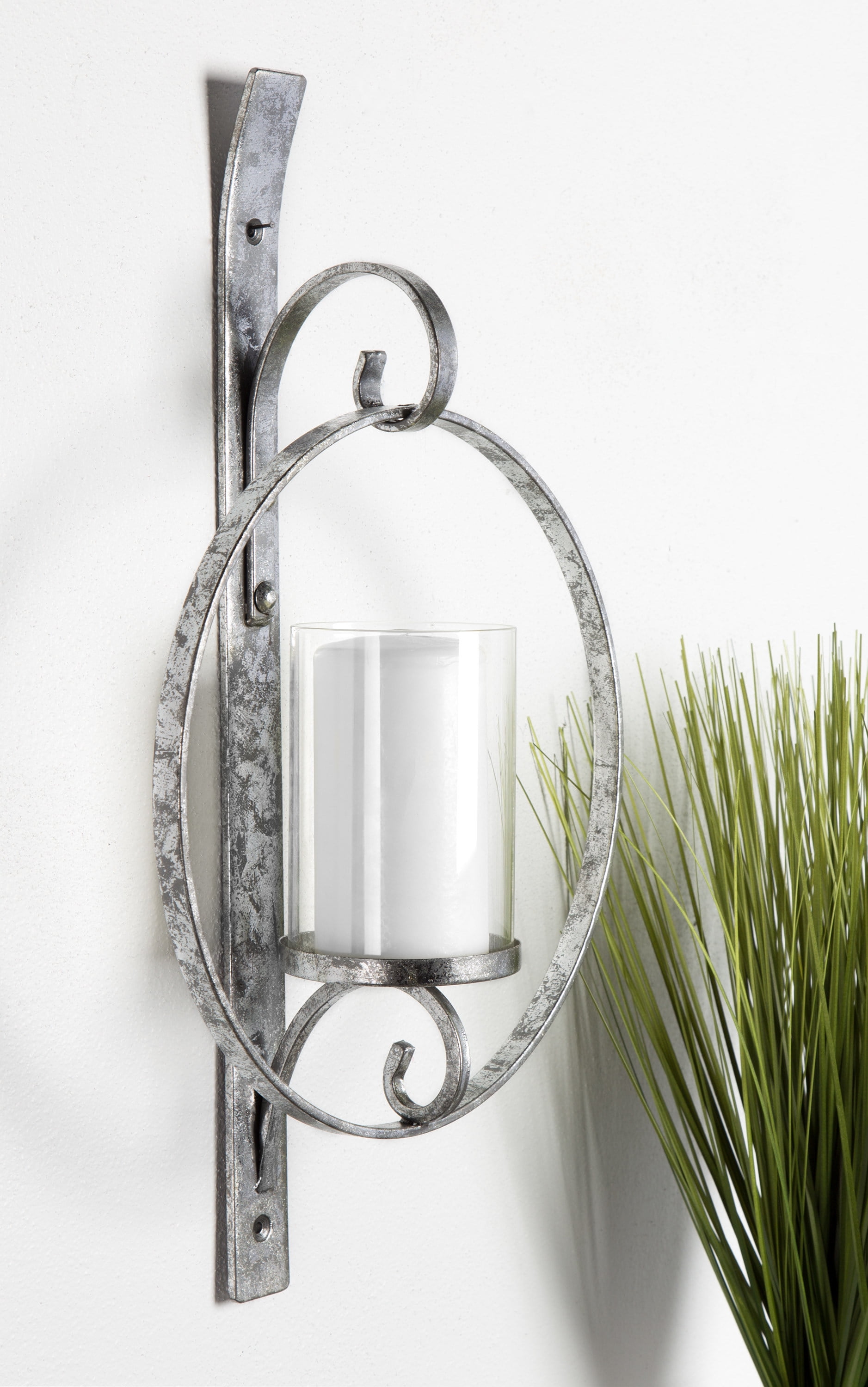 Silver candle 2024 sconces for wall