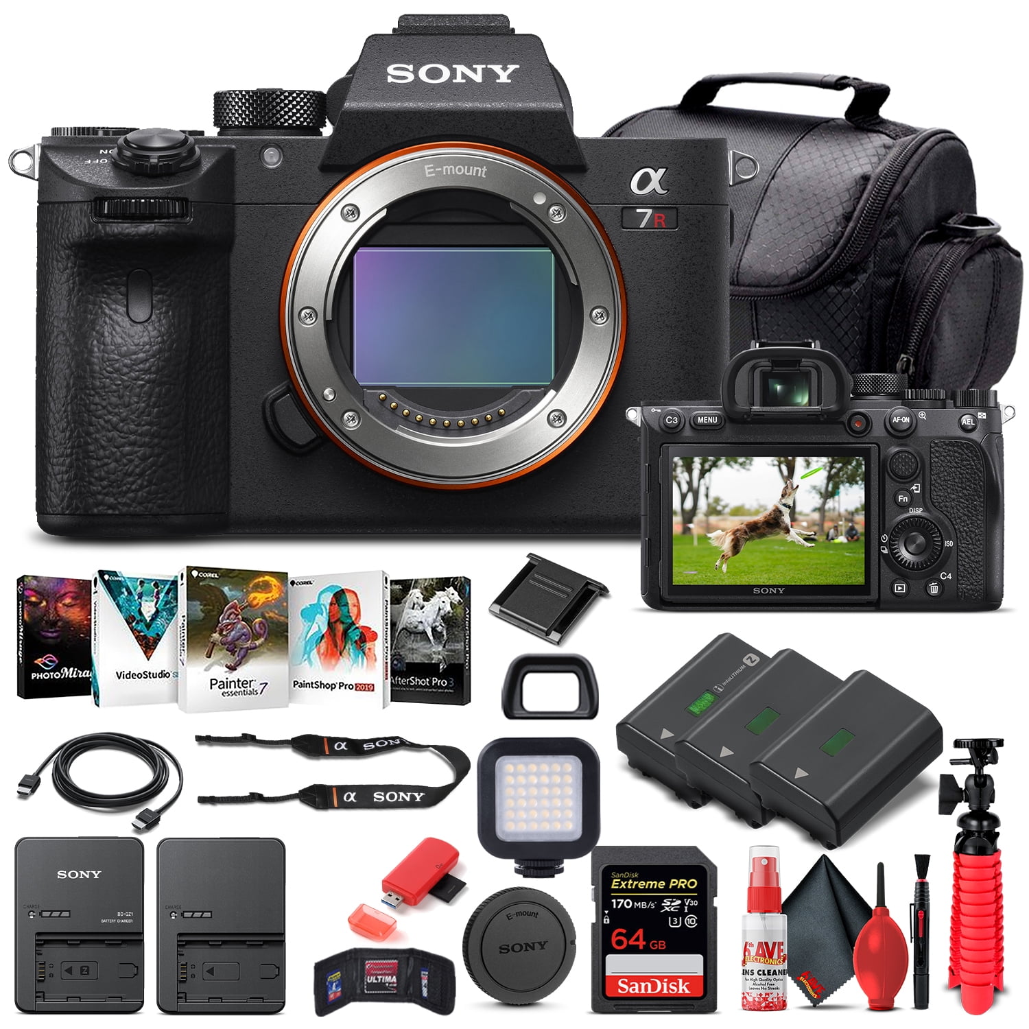 Sony Alpha a7R IV Mirrorless Camera Body Only (ILCE7RM4/B) - New Includes 64GB Memory Card & Accessories Bundle(International Model)