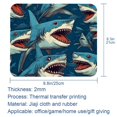 thumbnail image 5 of Shark Gaming Mouse Pad, Mouse Mat, Mouse Pad - Square, 8.3x9.8 Inch, Printed, Non-Slip Rubber Bottom - Suitable for Office and Gaming, 5 of 6