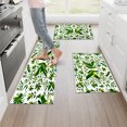 thumbnail image 4 of YIMEIS Green flowers and birds Kitchen Mat Rug Set - 2 Pcs Perfect for Kitchen Counter, 16''*24''/47''*18'', Functional for Decoration, 4 of 10